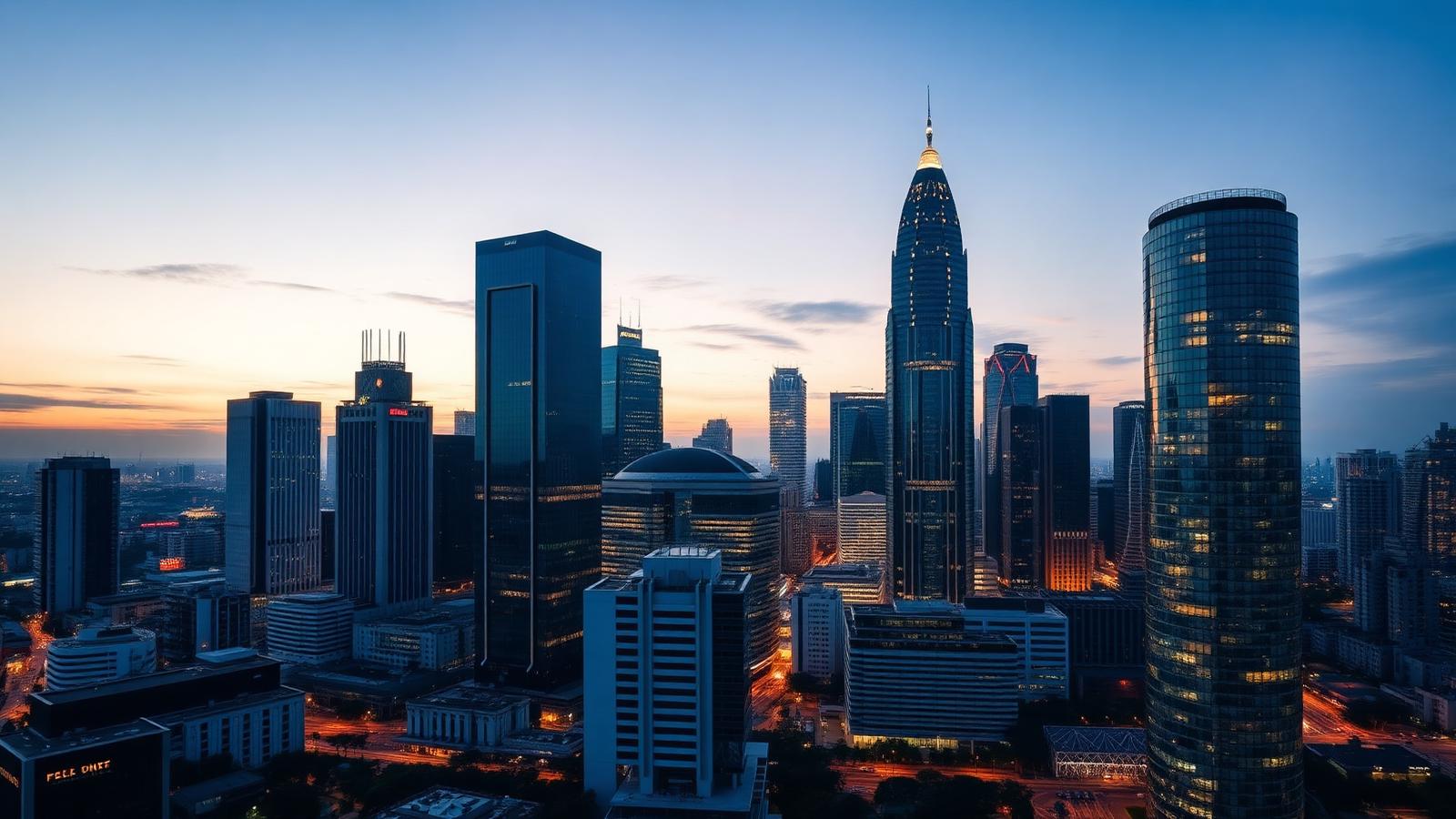 Iconic Indonesia skyline