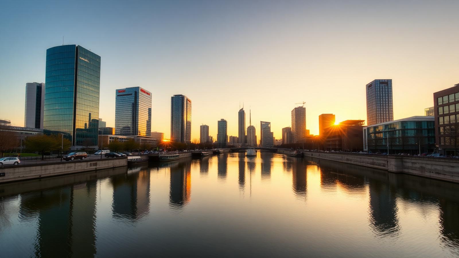 Iconic Netherlands skyline